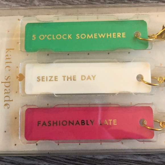 NIB Kate Spade Fashionably Late Charm Set - Picture 3 of 4